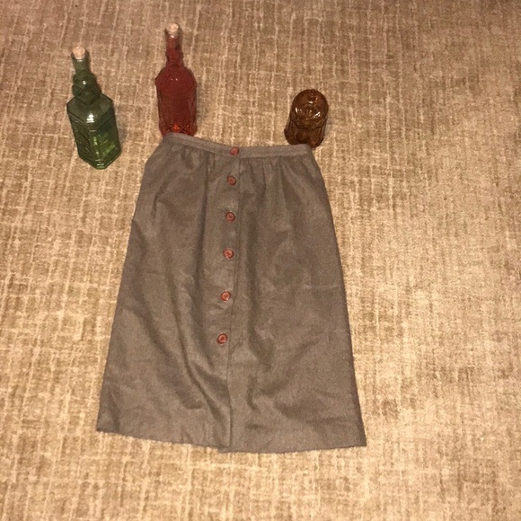 Vintage wool blend Condor button up skirt - Picture 2 of 8
